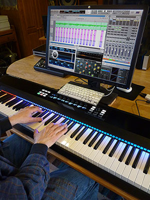 Keyboard backing tracks for singers